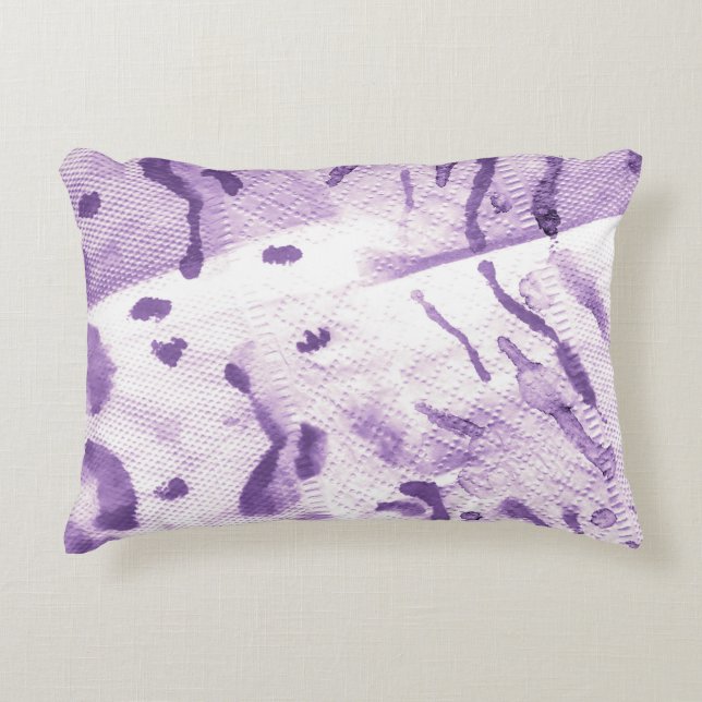 Animal Geometric Textured. Lavender Cross Lines. L Decorative Cushion (Front)