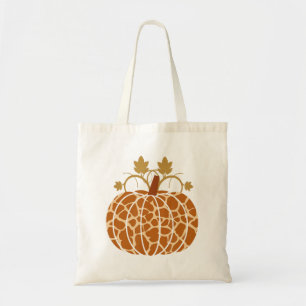 Animal giraffe print pumpkin halloween fall autumn tote bag