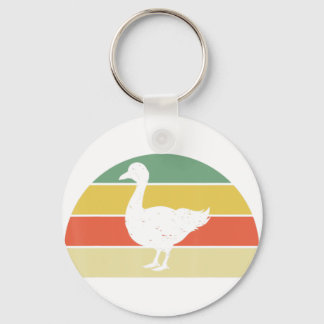 Animal Goose Lover Farmer Retro Farm Bird Goose  Key Ring