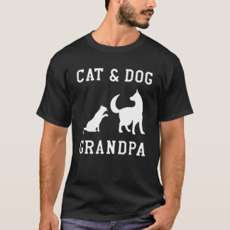 Animal  Grandparents Day Paw Love Dog Cat Kitten P T-Shirt