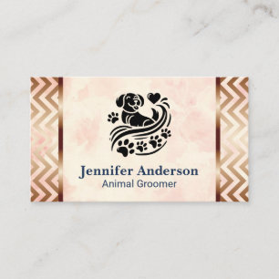 Animal Groomer Doggie Business Card