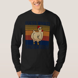 Animal Guess What Chicken Butt Cute Chickens Buffs T-Shirt