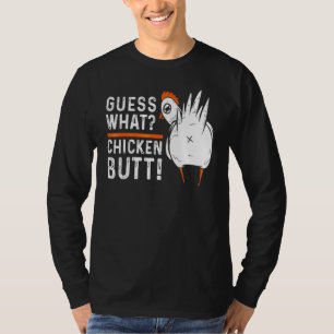 Animal Guess What Chicken Butt Cute Chickens Buffs T-Shirt