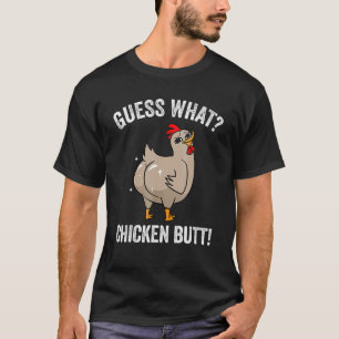 Animal Guess What Chicken Butt Cute Chickens Buffs T-Shirt