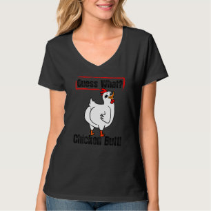 Animal Guess What Chicken Butt Cute Chickens Buffs T-Shirt
