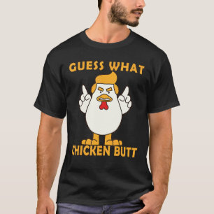 Animal Guess What Chicken Butt Cute Chickens T-Shirt