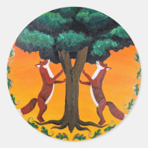 Animal Guide Hex Sign: Fox