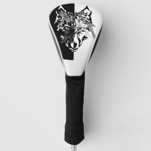 Animal Guides in Black and White Golf Head Cover