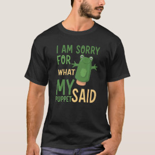 Animal Hand Puppets Storytelling Comedy Frog T-Shirt