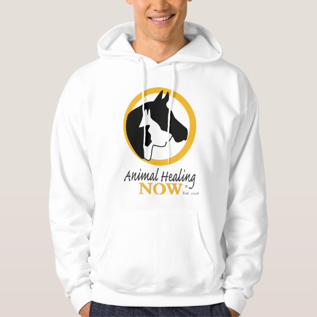 Animal Healing Now Men's Hooded Sweatshirt (Front)