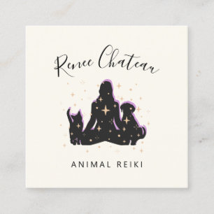 Animal Healing Pet Reiki Business Card