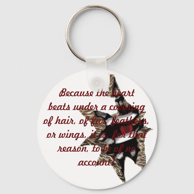 Animal Heart Key Ring (Front)