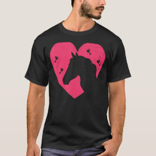 Animal Horse  Horse Rider Equestrian Hearts Horse  T-Shirt
