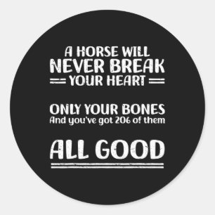 Animal Horseback Riding Horsescute Ss Cute Ss Farm Classic Round Sticker