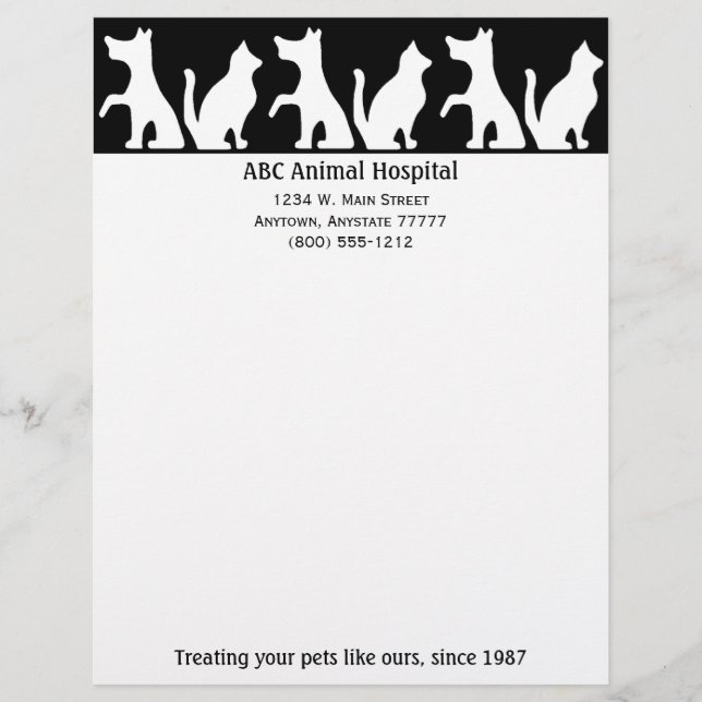 Animal Hospital Letterhead (Front)