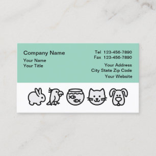 Animal Hospital Veterinarian Business Cards