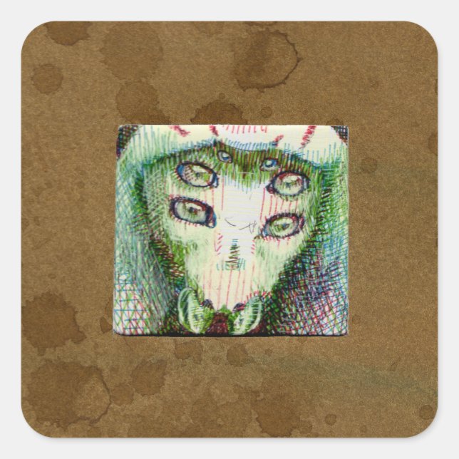 Animal Hybrid 2 Square Sticker (Front)