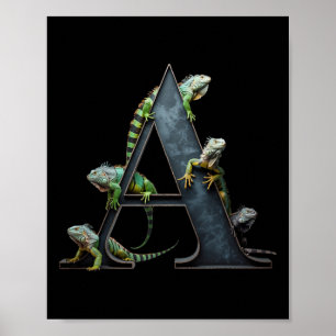 Animal Iguanas Vintage Rap Hip-hop Poster