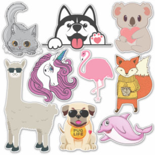 Animal Illustration stickers