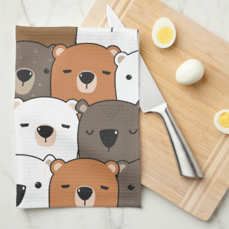 Animal Illustration Tea Towel