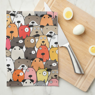 Animal Illustration Tea Towel