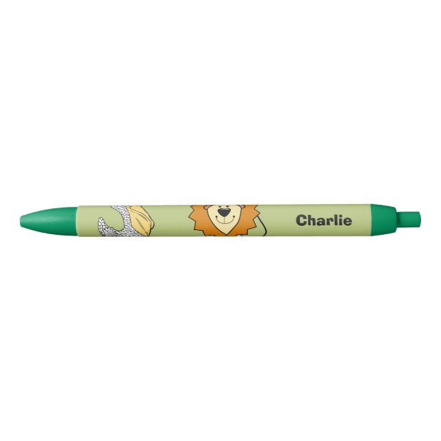 Animal illustrations custom name kids' pens (Front)