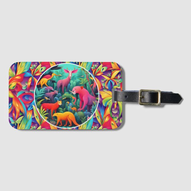 Animal Jungle Luggage Tag (Front Horizontal)