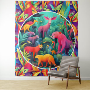 Animal Jungle Tapestry