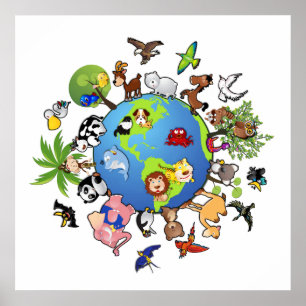 Animal Kingdom: Animals Around the World Poster