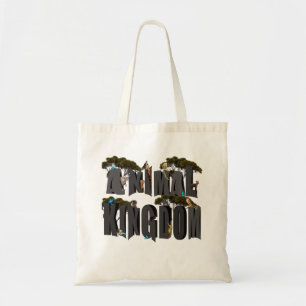 Animal Kingdom Logo With Animals, Tote Bag