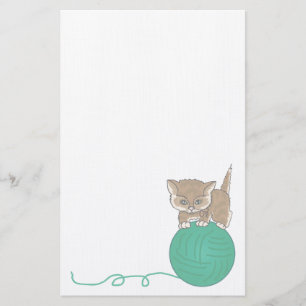 Animal Kitten Pet Lovers Stationery