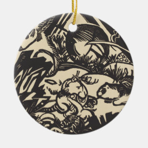 Animal Legend Tierlegende Ceramic Tree Decoration