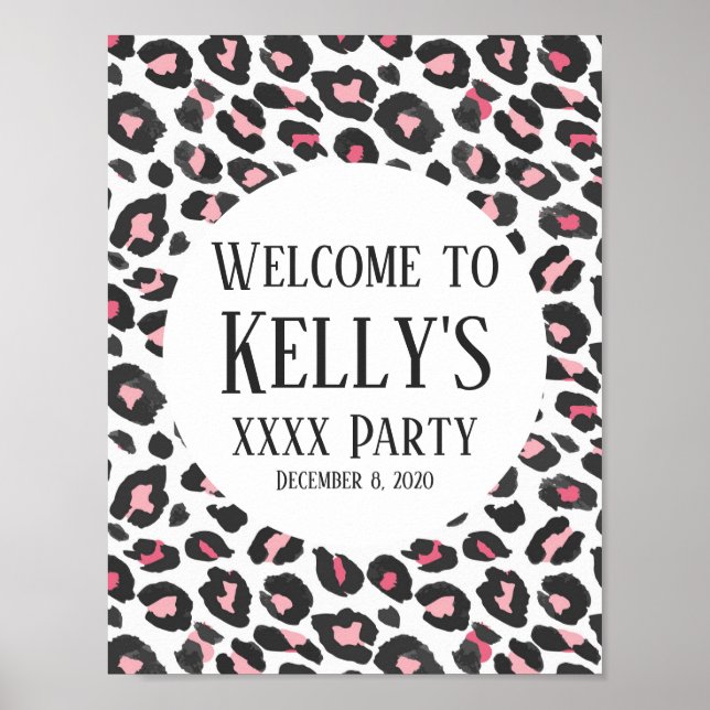 Animal,  Leopard ,cheetah welcome sign (Front)