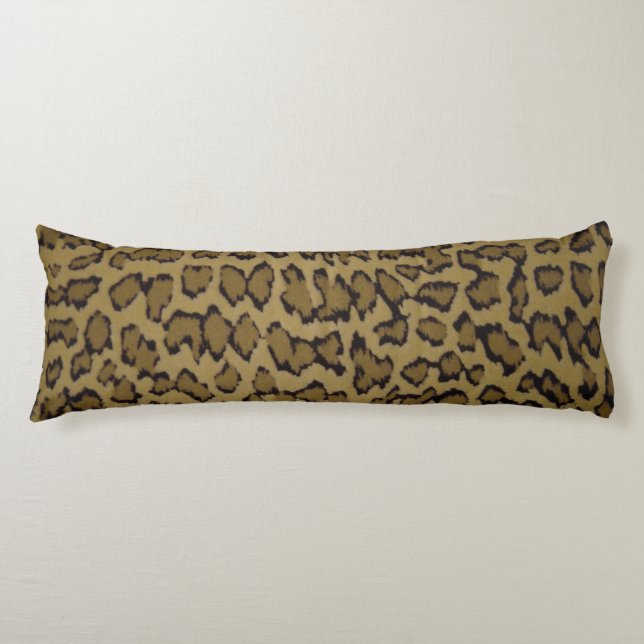 ANIMAL LEOPARD PRINT BODY CUSHION (Front)