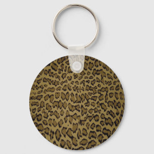 ANIMAL LEOPARD PRINT KEY RING