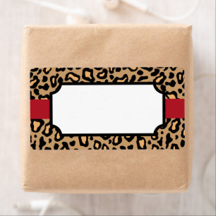 Animal Leopard Print Labels