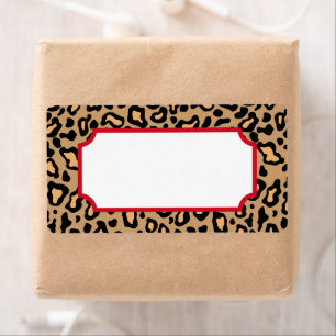 Animal Leopard Print Labels