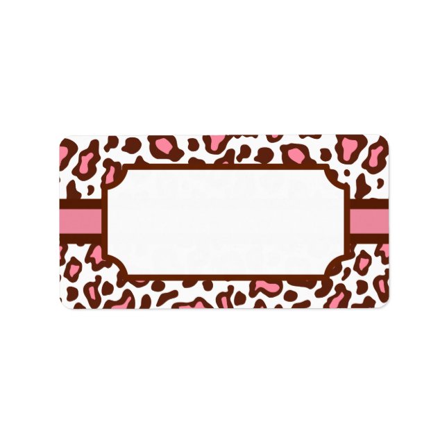 Animal Leopard Print Labels (Front)