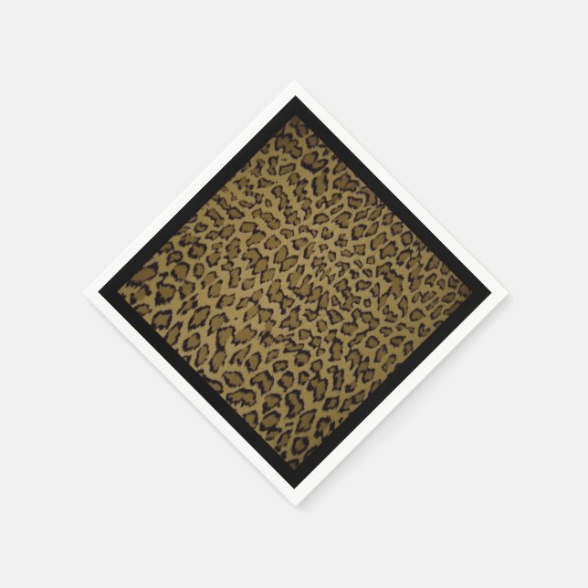 ANIMAL LEOPARD PRINT NAPKIN (Corner)