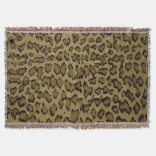 ANIMAL LEOPARD PRINT THROW BLANKET