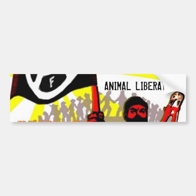 Animal Liberation Bumper Sticker (Front)