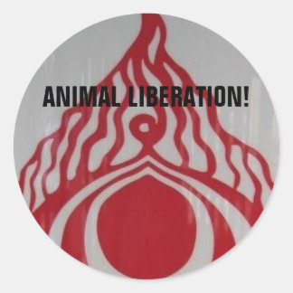 Animal Liberation! Classic Round Sticker