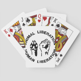 Animal LIberation - Human Liberation Playing Cards