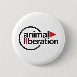 Animal Liberation t-shirt 6 Cm Round Badge