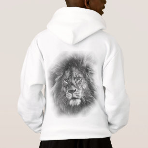 Animal Lion Face Back Print Template Kids Boys