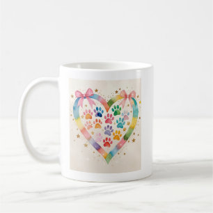 Animal Love Banner – Watercolor Pet Memorial Print Coffee Mug