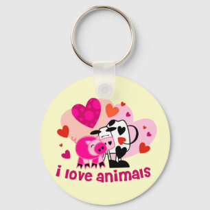 Animal Love Key Ring