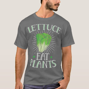 Animal Love Vegetarian Vegan Lettuce eat plants T-Shirt