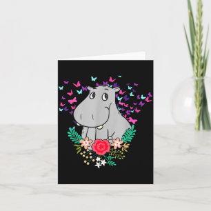 Animal Lover Butterfly Valentines Day Gift Flowers Card