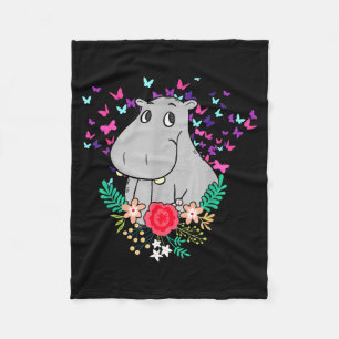 Animal Lover Butterfly Valentines Day Gift Flowers Fleece Blanket